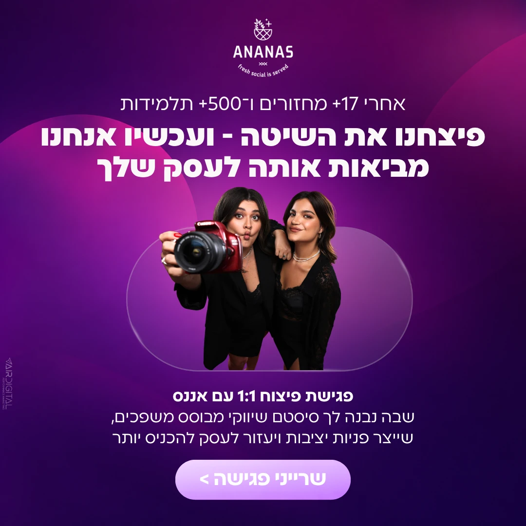 מודעת לידים לפגישת אפיון שיווקי