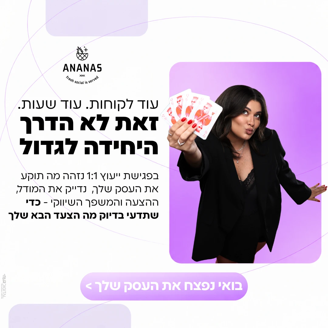 מודעת לידים לייעוץ שיווקי לעסקים
