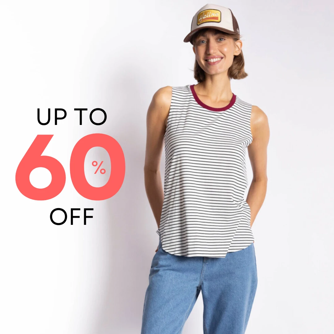 מודעת מכירות למותג אופנה - עד 60% הנחה